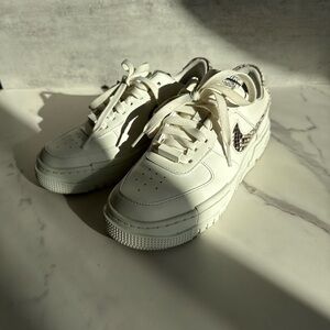 Nike Women Air Force Pixel Snake Print Sneakers